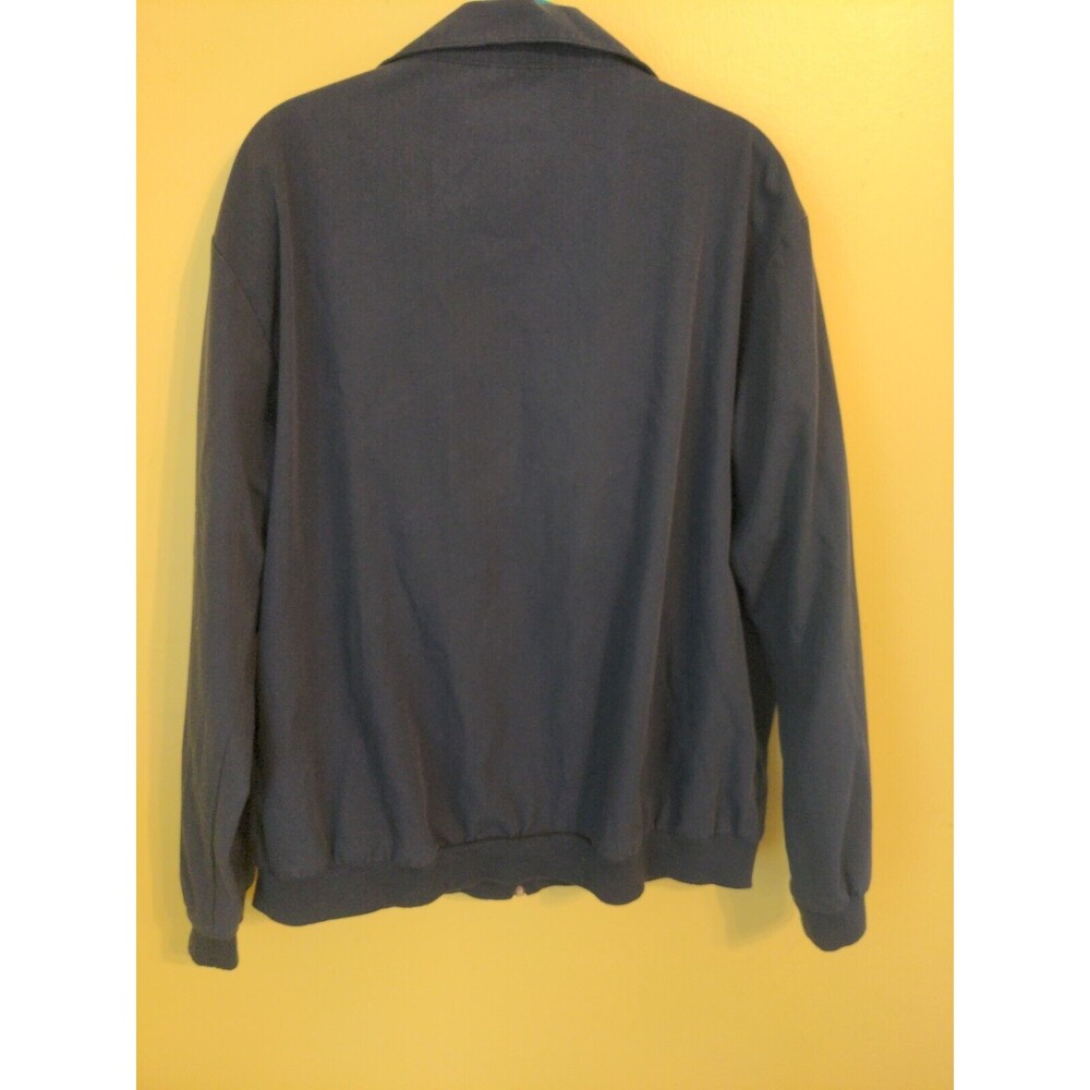 Vintage John Blair Jacket Men's Full Zip Collar 80s Blue Pocket Norm XL XLarge - Picture 8 of 9